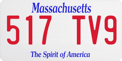 MA license plate 517TV9