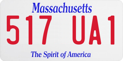 MA license plate 517UA1