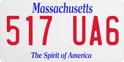 MA license plate 517UA6