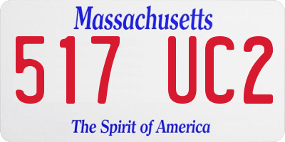 MA license plate 517UC2