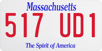 MA license plate 517UD1