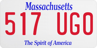 MA license plate 517UG0