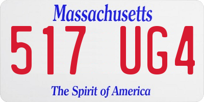 MA license plate 517UG4