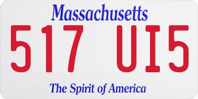 MA license plate 517UI5