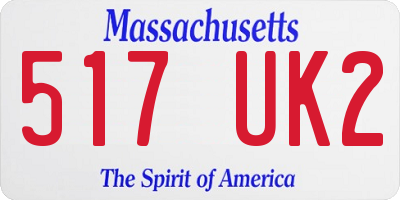 MA license plate 517UK2