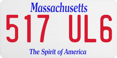 MA license plate 517UL6