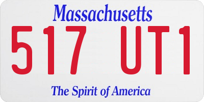 MA license plate 517UT1