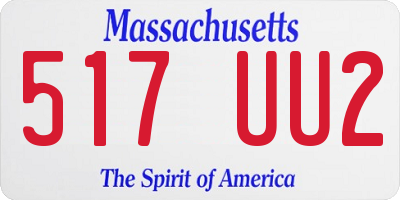 MA license plate 517UU2