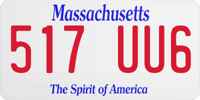 MA license plate 517UU6