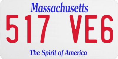 MA license plate 517VE6