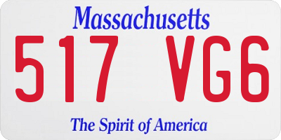 MA license plate 517VG6