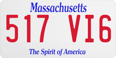 MA license plate 517VI6