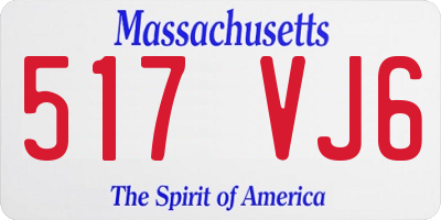 MA license plate 517VJ6