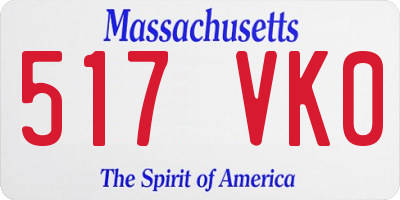 MA license plate 517VK0