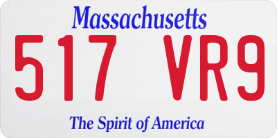 MA license plate 517VR9