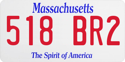 MA license plate 518BR2