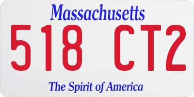 MA license plate 518CT2