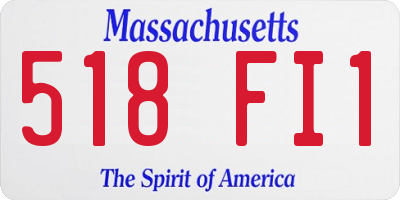 MA license plate 518FI1
