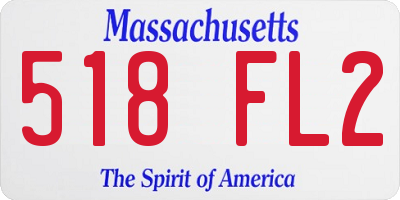 MA license plate 518FL2