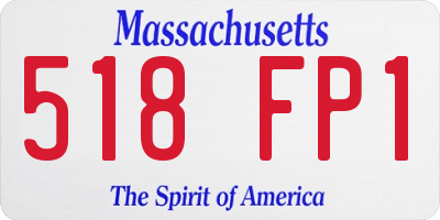 MA license plate 518FP1