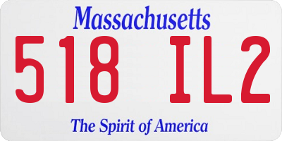 MA license plate 518IL2
