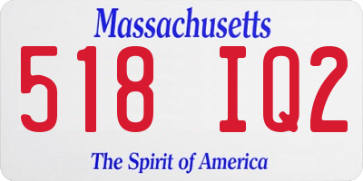 MA license plate 518IQ2