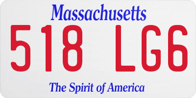 MA license plate 518LG6