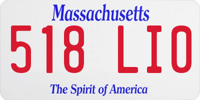 MA license plate 518LI0