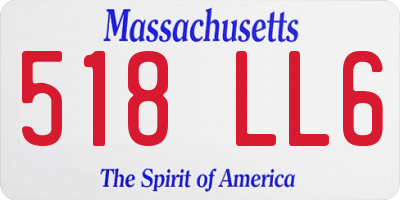 MA license plate 518LL6