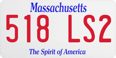 MA license plate 518LS2