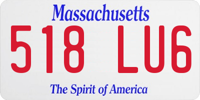 MA license plate 518LU6