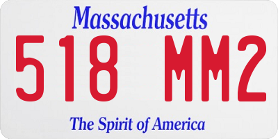 MA license plate 518MM2
