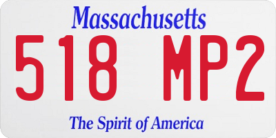 MA license plate 518MP2