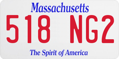 MA license plate 518NG2