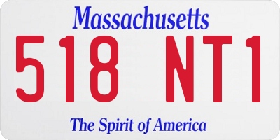 MA license plate 518NT1