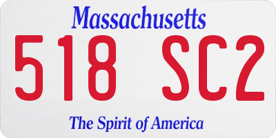MA license plate 518SC2