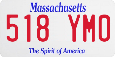 MA license plate 518YM0
