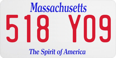 MA license plate 518YO9