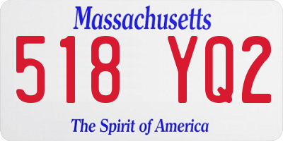 MA license plate 518YQ2