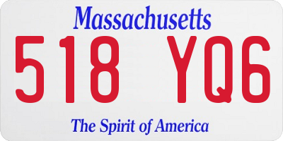 MA license plate 518YQ6
