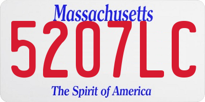 MA license plate 5207LC