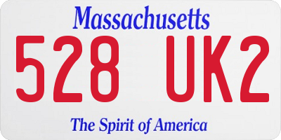 MA license plate 528UK2
