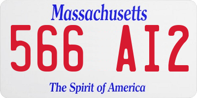 MA license plate 566AI2