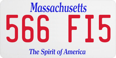MA license plate 566FI5