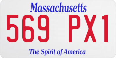 MA license plate 569PX1