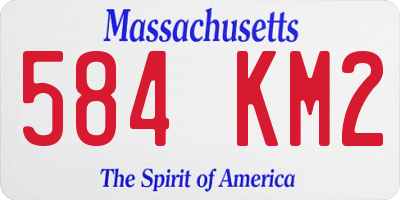 MA license plate 584KM2