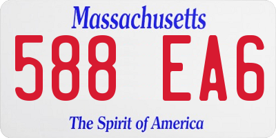 MA license plate 588EA6
