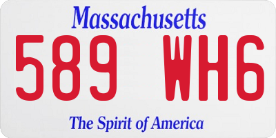 MA license plate 589WH6