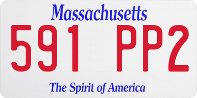 MA license plate 591PP2