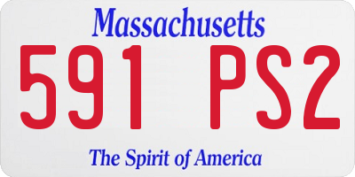 MA license plate 591PS2